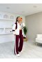 Textured Modal Garnished Zipper Detailed Suit - 2