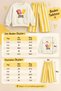 Boys' Winter Printed Sweatshirt Striped Pants 2-Piece Set - 4