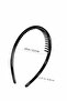 2 Pieces Black Scalloped and Plain Plastic Crowns - 4