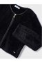 Pulover cu fermoar, negru - 3