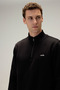 Zippered Men's Sweatshirt 6Wm1010-Bk - 2