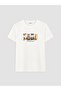 Two Mt Shop Quality Xside White Combed Cotton Printed Standard & Regular Short Sleeve Women's T-Shirt - 5