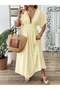 Rochie maxi, galben - 4