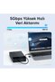 Jhd40 2.5" & 3.5" Inch Sata Hdd Ssd External Disk Box, USB 3.1 Type-C 5Gbps, 3-Port USB Hub, Supports 24Tb - 3