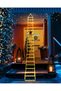 LED Christmas Lights - 6.5ft Christmas Decorative Ladder Lights with Santa Claus, Xmas Decorations Light for Indoor Outdoor, Window, Garden, Home, Wall, Xmas Tree Decor - Warm White - 6