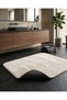 2 Pieces Soft Plush Fabric Bath Mat - Toilet Mat Set - Non-Slip Bottom Feature Anti-Slip Base - 3