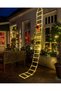 LED Christmas Lights - 10ft Christmas Decorative Ladder Lights with Santa Claus, Xmas Decorations Light for Indoor Outdoor, Window, Garden, Home, Wall, Xmas Tree Decor - Warm White