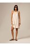Rochie mini, crem - 3