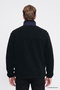 Regular Fit Normal Cut Mock Neck Full Zippered Pocket Sherpa Sweatshirt Fleece - 6