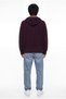 Men's Thessaloniki Knitted Dirty Stitch Hooded Zippered Knitwear Dark Brown - 7