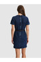 Navy Blue Slim Fit Jean Dress 50330650-Vr033 - 6