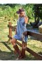 Rochie mini, albastru - 5