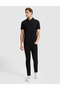Black Regular Fit Zippered Polo Collar T-Shirt 50321155-Vr046 - 4