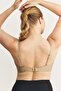 Push-Up Underwire Non-Padded Patterned Strapless Bra C17046 Cappucino - 5