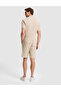 Dark Beige Comfort Fit Knitted Shorts 50321174-Vr088 - 5