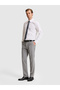 Gray Slim Fit Fabric Trousers 50337490-Vr024 - 3