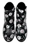 Women's Vegan Leather Black Heeled Bootie - Be the Change Design - 3