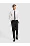 White Non-Iron Easy-Iron Slim Fit Long Sleeve Basic Shirt 50331446-Vr013 - 4