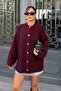 Women's Plum Button Detailed Ultra Soft Premium Knitwear Cardigan