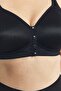 Wireless Snap-On Gathering Bra Cc898 Black - 3