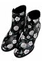 Women's Vegan Leather Black Heeled Bootie - Be the Change Design - 2