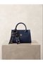 Luxe Noir Sienna Mini Strap Hand and Shoulder Bag with Scarf - 2