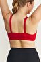Wireless Snap-On Gathering Bra Cc897 Red - 7