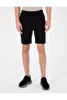 Black Regular Fit Knitted Shorts 50306779-Vr046 - 2