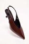Women's patent leather pointed toe low heel shoes - 7