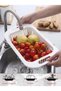Foldable Kitchen Strainer 2 Ad. Pink and Gray Color - 3