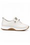 Rubber Stitched Women's Shoes; White White - 2