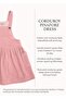 Dark Pink Winter Little Girl's Dress with Velvet Straps - 4