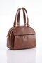 Vx-1431 Women's Faux Leather Adjustable Cross Strap Smart Casual Shoulder and Hand Bag Taba