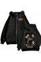 Mj Michael Jackson Printed 3 Thread Zipper Cardigan Embroidered Oversize