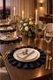 Luxury 6-Piece Black Wavy Form Modern Lux Supla Set – 37 cm - 5