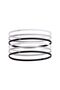Women's Black Mini Elastic 6-Piece Hair Band 1389932