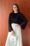 Black Viscose Casual Basic Body