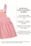 Dark Pink Winter Little Girl's Dress with Velvet Straps - 5