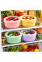 600 ml 100% Platinum Silicone Round Storage Container, Transparent Window Lid, Bpa Free, Microwave and Freezer Compatible, Reusable Food Container - 6