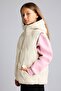 Water Repellent Quilted Hooded Zippered Inflatable Vest for Girls G9200A826Au
