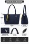 Vx-028 Women's Daily Waterproof Daily Shoulder Bag Navy Blue - 2