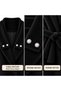 Stylish Fox Fabric Coat with Pearl Details - 3