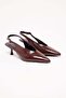 Women's patent leather pointed toe low heel shoes - 5
