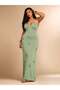 Rochie maxi, verde - 6