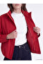 Two Mt Shop Quality Lcw Modest Red High Collar Oversize Women's Raincoat - 4