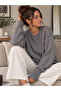 Women's Knitted Crew Neck Oversize Soft Knitwear Sweater - 2