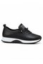 Rubber Stitched Women's Shoes; Black and White - 2