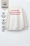 Unisex Kids' Cotton Crew Neck Sweatshirt with Printed Back - 3