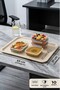 10-Piece Polypropylene Tray 37*53 Non-Slip Self-Service Tray, Cafe, Restaurant, Diner, Hotel, Tea Garden - 2