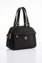 Vx-1431 Women's Faux Leather Adjustable Cross Strap Smart Casual Shoulder and Hand Bag Satin Black